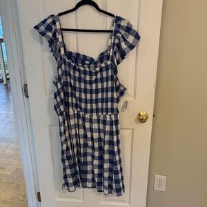 Old Navy Blue and White Gingham Sundress